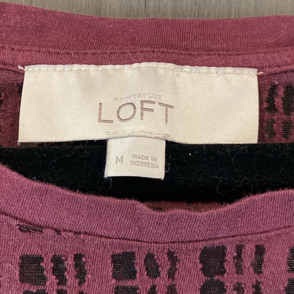 Loft Maroon See Through Pattern - Picture 4 of 8